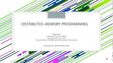 Distributed Memory Programming through Message Passing