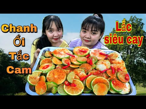Chảy Nước Miếng Với Mâm Chanh Lắc Muối Ớt Siêu Cay Trộn Tắc, Cam, Ổi Chua Tê Tái