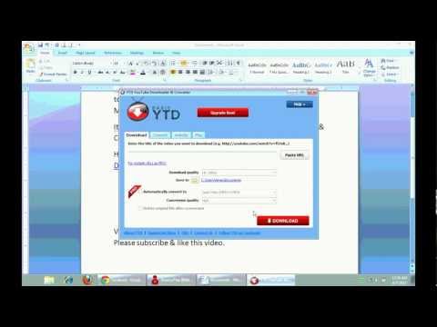 How To Download A Video From Youtube Or Convert A Video From Youtube Into MP3/MP4