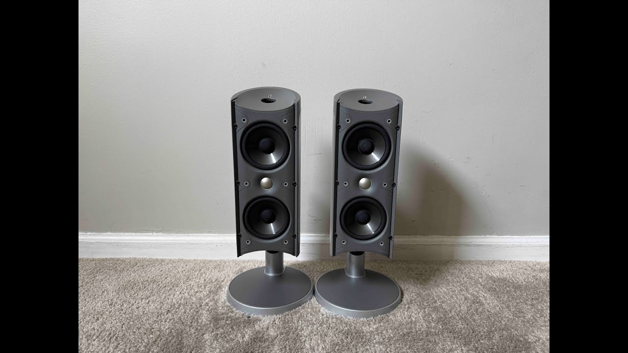 Polk Audio RM6901 RM Series Home Theater Front Surround or Bookshelf Speakers with Stands