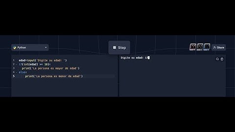 Mayor o menor de edad con Python