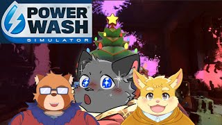 【コラボPowerWash Simulator】ハッピークリスマス！　のお手伝いをしよう！【猫星はるき/身代マコト/日葵ときと】