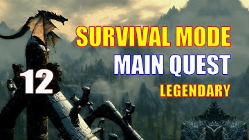 Skyrim Survival Mode Walkthrough MAIN QUEST Part 12 - Enchanting Up to 100