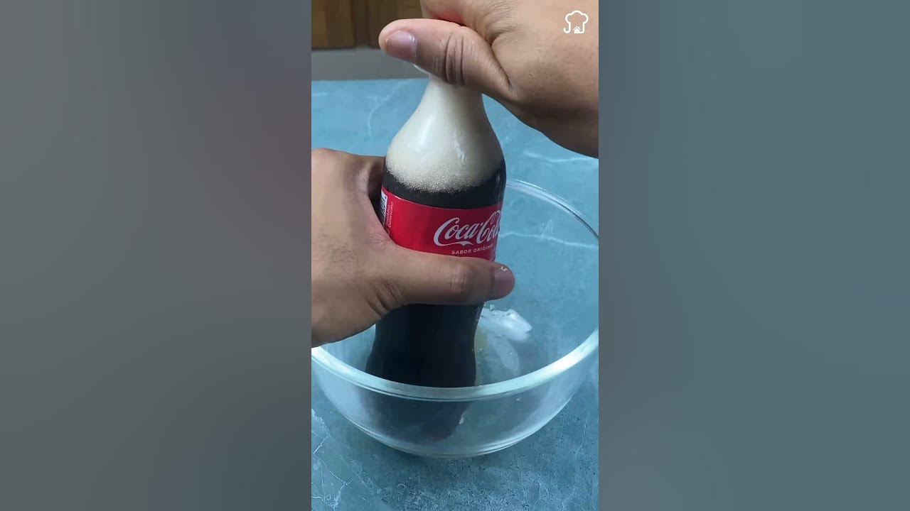 Just add some toothpaste to the coke. YouTube