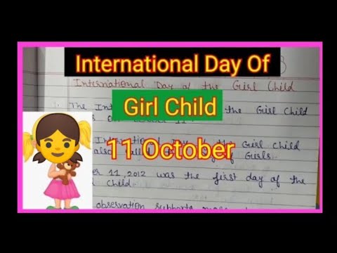 essay on international girl child day