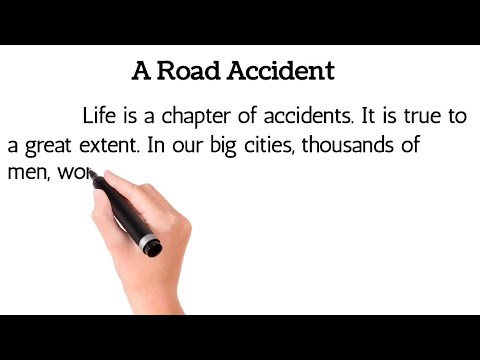 road accident essay 200 words