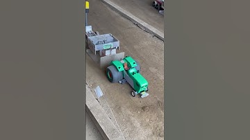 Custom built RC Super Stock tractor pulling a heavy sled at King of Spring III #rctractorpulling