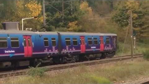 GN Class 313 Departing And GN Class 317 Passing Hadley Wood