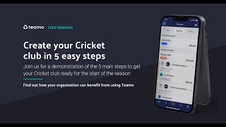 Teamo Webinar  - Create your Cricket club in 5 steps screenshot 5