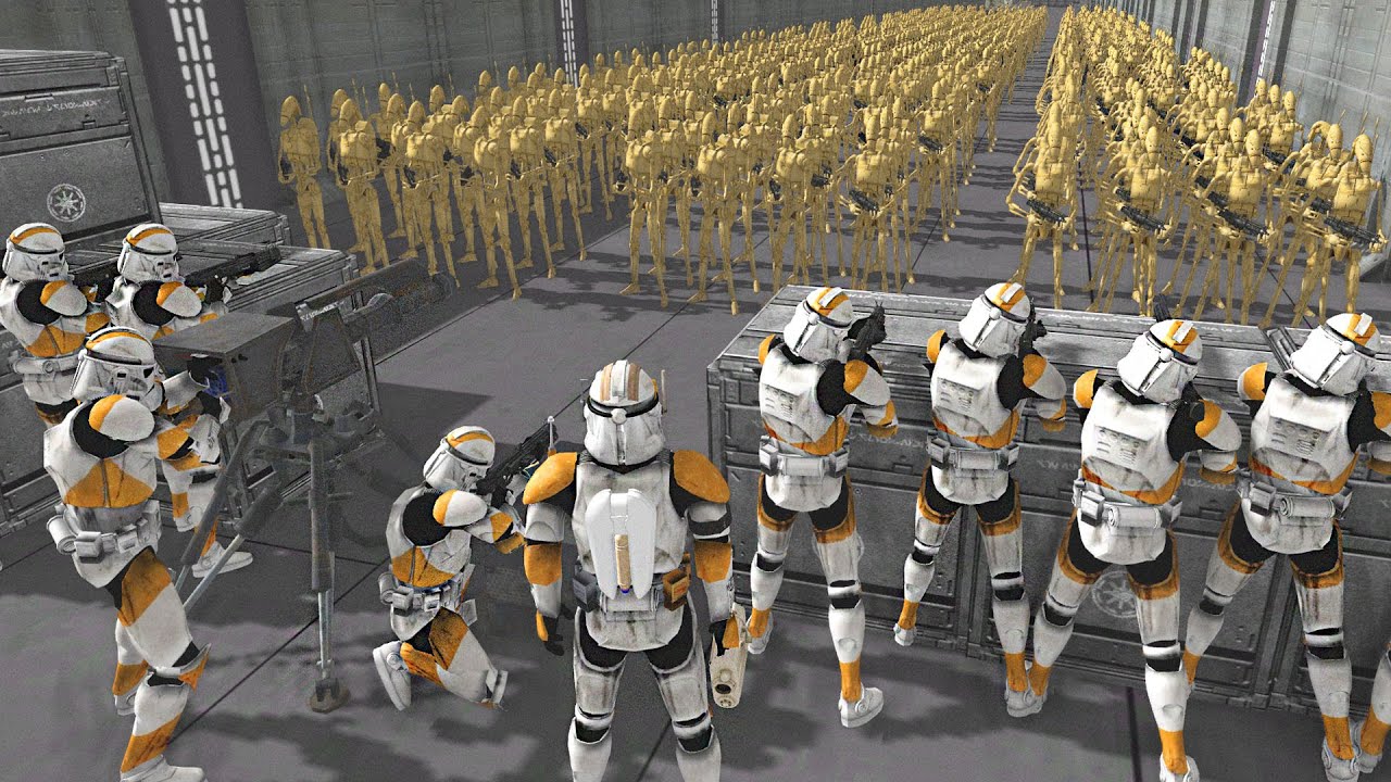 Can Clone Army hold Venator vs 1,000 Droid SHIP BOARDING?! - Men of War ...