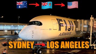 BACK TO THE USA! 🇦🇺 Sydney to Los Angeles 🇺🇸 Fiji airways 🇫🇯 Airbus A350-941 | FLIGHT REPORT (# 144)