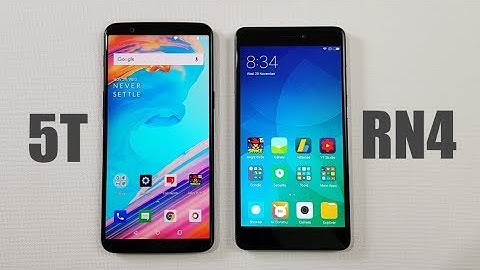 One Plus 5T vs Xiaomi Redmi Note 4 SPEEDTEST !!