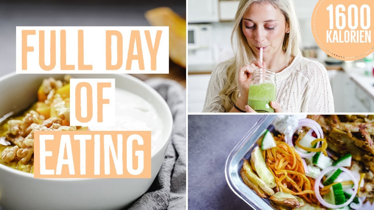 FOOD DIARY | Kürbis Porridge 🧡 Veganer Fitness Dönerteller | Full Day ...