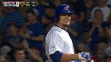 CIN@CHC: Schwarber plates Russell on single to center