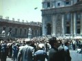 Rome 1957  pope speaking to the crowd