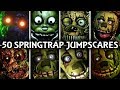 50 SPRINGTRAP JUMPSCARES! | FNAF & Fangame