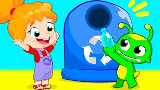 Learn to recycle with Groovy The Martian educational cartoon videos for children