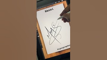 Mansi #procreate #signature #calligraphy #signaturedesign #alphabet #shorts