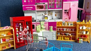 ASMR Organizing my new Barbie Kitchen Set 🍳🥄 | Unboxing | No talking ASMR