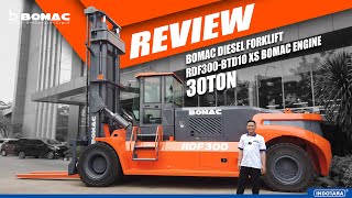 REVIEW FORKLIFT DENGAN KAPASITAS BEBAN 30 TON BOMAC FORKLIFT RDF300