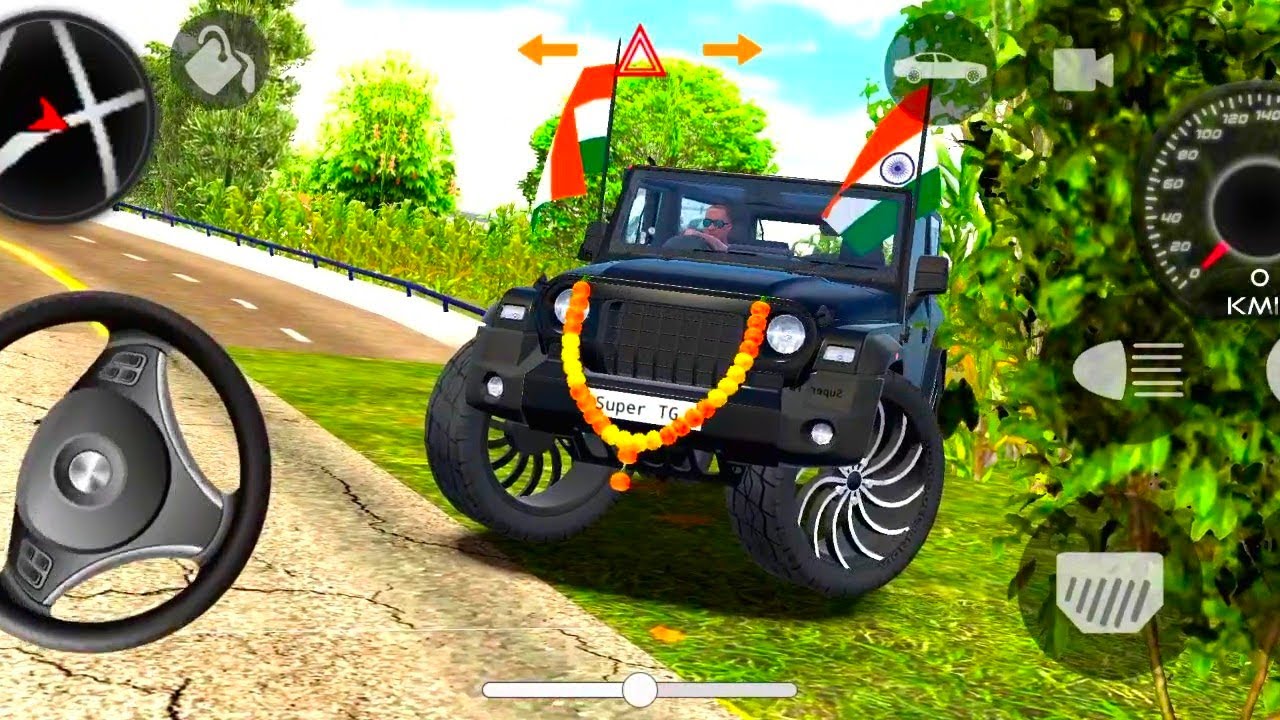 Modified Mahindra Thar😈Games:India Black Thar  (Gadi Wala) Car Game Android Game -#2026 