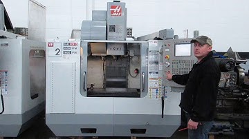 Haas VF-2 30,000 RPM CNC Vertical Machining Center with 4th Axis Drive At Machinesused.com