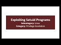 73 Exploiting Setuid Programs