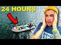24 HOUR Challenge In The MIDDLE Of A Lake.