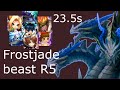 Summoners war water R5 - Frostjade beast water R5 speed team. 23.5s average 99+% safe.