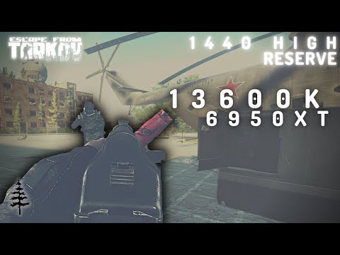 13600K + 6950XT 1440 High Reserve Scav Run Escape From Tarkov DDR5-6000MHz CL36 + Samsung Neo G8