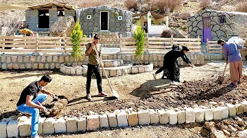 Building a Grand Stage in Our Front Yard | A Masterpiece of Artistry by Milad and Hasan