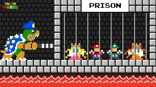 Super Mario: Bowser Loked All Baby in Prison Escape!