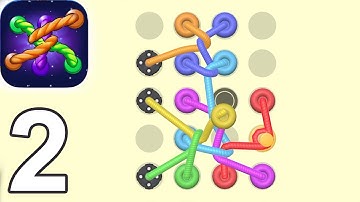 Tangled Line 3D Gameplay Walkthrough Part 2 Level 21 - 40 (iOS Android)