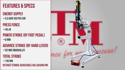 BTM Europe - Single Joint Clinch Unit MCP-44 | Presses & Press Units