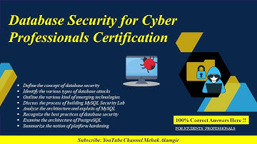 Database Security and Cyber Certification | The Digital Adda
