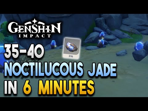 Noctilucous Jade Locations - Fast and Efficient - Ascension Materials -【Genshin Impact】