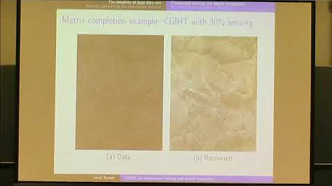 Multiple Speakers | Conjugate gradient iterative hard thresholding for compressed sensing and......