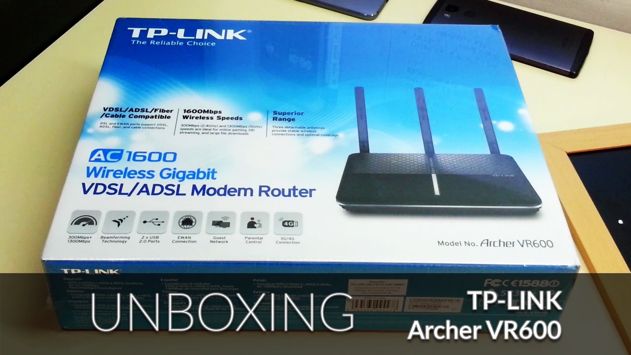 TP-LINK Archer VR600 - UNBOXING e DEMO INTERFACCIA WEB - YouTube