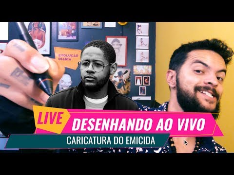 CARICATURA DO EMICIDA - DESENHANDO AO VIVO