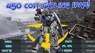 GBO2 RX-78NT-1 Gundam Alex: 450 cost gatling spam!