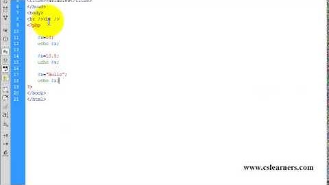 PHP for beginners - Part 4 - Variables