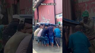 funny video tesla accident