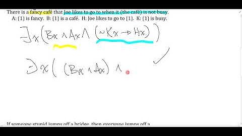 Example Problem Demo: Unit 5 Basic Symbolizations