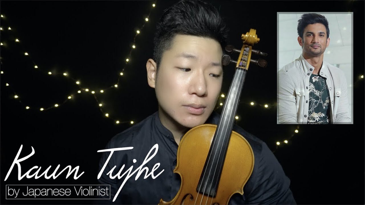 KAUN TUJHE   Violin by Japanese Musician  Tribute to Sushant Singh Rajput