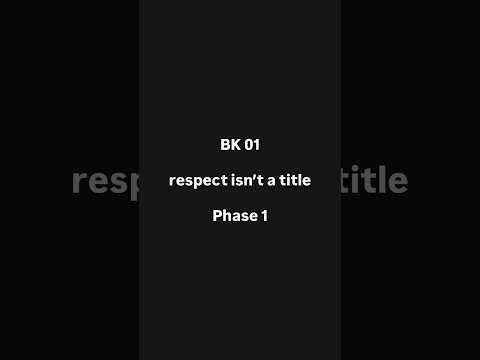 Video still for BK 01 — Respect Isn’t a Title