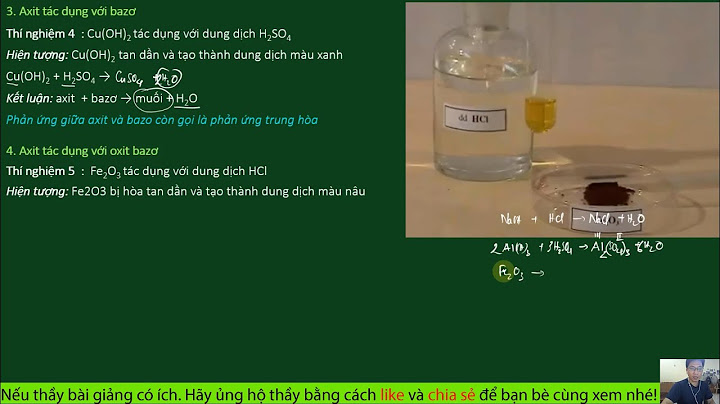 Nêu tính chất hóa học của axit clohidric năm 2024