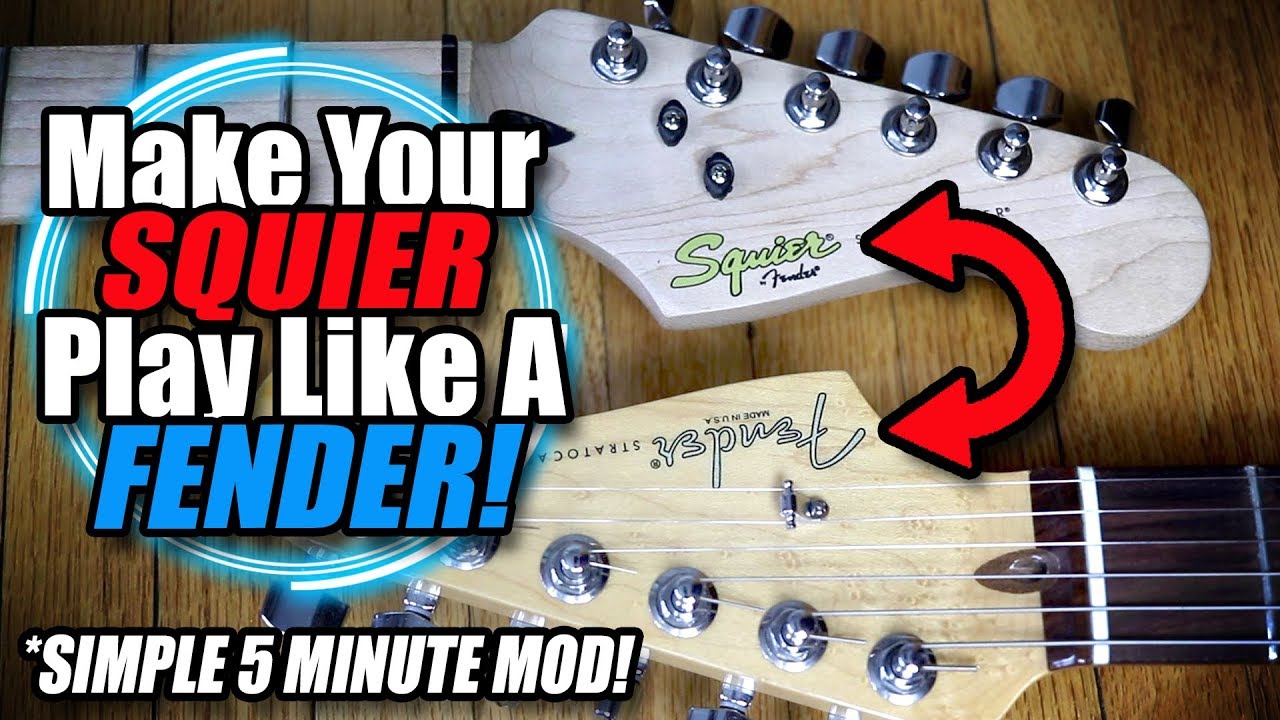 Make Your SQUIER Play Like A FENDER! - SIMPLE 5 Minute Mod!