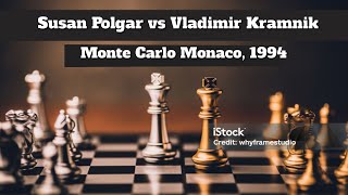 Susan Polgar vs Vladimir Kramnik Monte CarloMonaco, 1994