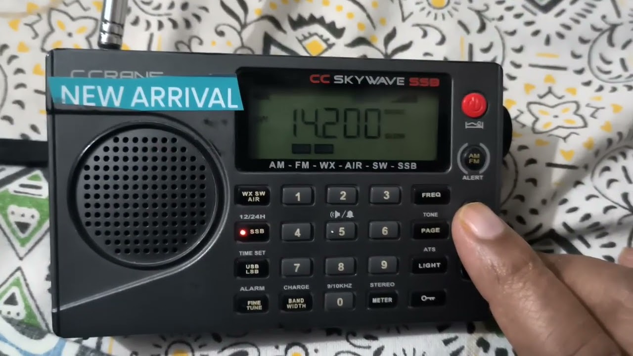 C  crane skywave Radio ..SSB 20 MTR Test