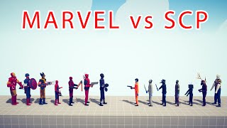 MARVEL Team vs SCP Team - Totally Accurate Battle Simulator TABS